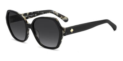Kate Spade KS LAYNE 2/G/S BLACK WHITE HAVANA/ DARK GREY SHADED 57/18/140 Damenbrillen Zonnebrillen