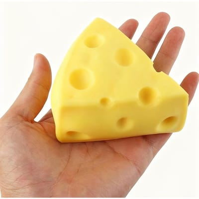 13 Nieuw Schattig Kaas Knijpspeeltje, Leuk Kaas Knijpspeeltje, Perfect voor Kerstmis en Feestelijke Bedankjes yellow