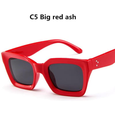 Lunettes de soleil de créateur œil de chat pour femmes Haute qualité Rétro Femmes Lunettes carrées Hommes Nuances de luxe Other