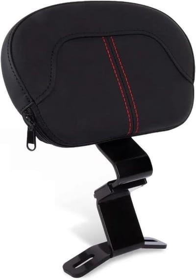 Motorfiets Rugsteun - Passagiers Comfort - Comfortabel Rijden - Eenvoudige Montage - 2.54 cm - Zwart