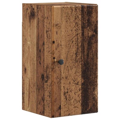 vidaXL - Badkamer - wandkast - BREDA - Oud - hout - 30 - x - 31 - x - 59 - cm - Bewerkt - hout