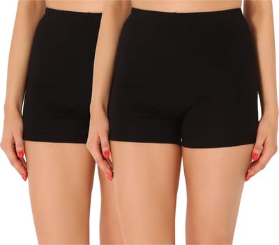 Merry Style Dames Leggings 2Pack - Sport - Vrijetijdsbroek - Kort - Katoen - Sporbroek - Yogabroek – Zwart/zwart (2pak) – XL - MS-MS10-358-LE-2P