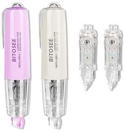 Mini Kawaii Herstel Tape met Uittrekbare Applicator - Ideaal voor School