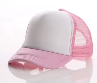 Roze Kinderpet - Truckerspet - Roze/Wit - Leuke pet - Kindercap - Hippe pet voor kinderen - Polyester - CHPN