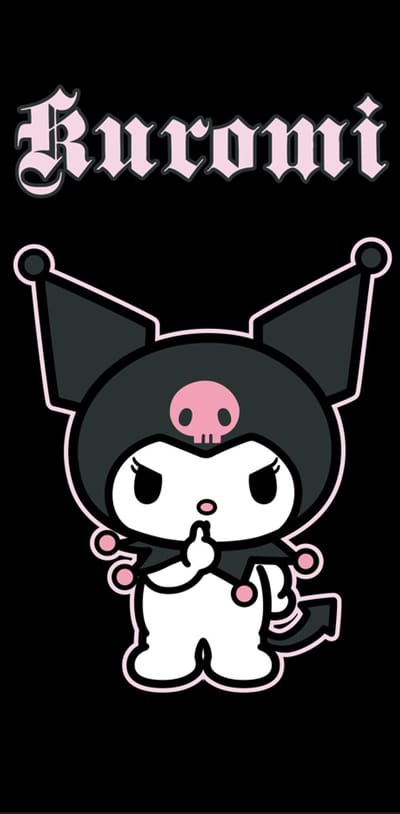 Kuromi Strandlaken Kuromi Power - 70 x 140 cm - Katoen