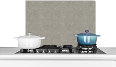 Spatscherm keuken 60x40 cm - Kookplaat achterwand Beton - Grijs - Patronen - Industrieel - Muurbeschermer - Spatwand fornuis - Hoogwaardig aluminium