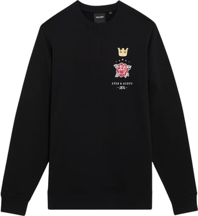 Lyle & Scott Rose And Crown Graphic Crew Neck