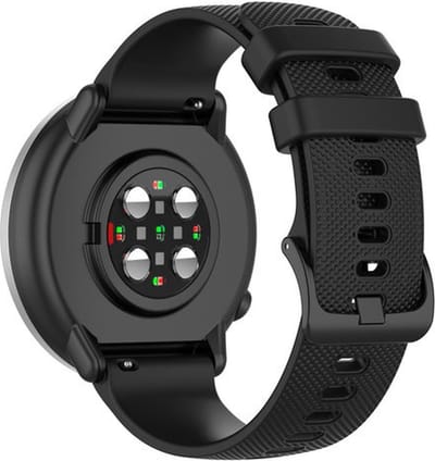 Strap-it Siliconen Bandje 20 mm – Zwart – Comfortabel & Flexibel – geschikt voor Samsung Galaxy Watch Active (2)/ Watch 3 41 mm/ Watch 4/5/6 (Classic)/ Watch 7 (40/44 mm)/ Watch FE/ Gear Spor / Polar Ignite 1/2/3 / Pacer / Unite / Garmin Vivoactive 5