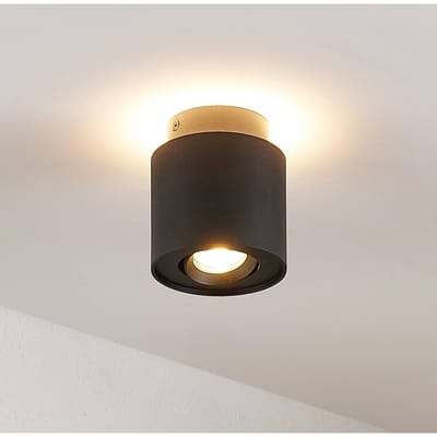 Arcchio - buitenspot - 1licht - Aluminium - H: 11.5 cm - GU10 - zwart RAL 9004