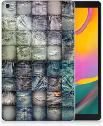Leuke Siliconen Hoes Samsung Galaxy Tab A 10.1 (2019) Spijkerbroeken