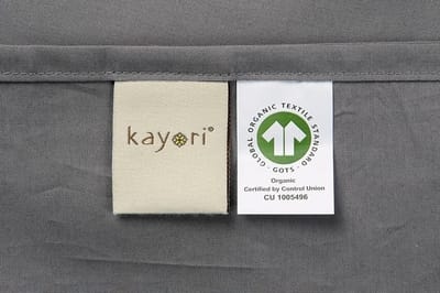 Kayori Shizu Kussensloop Katoenperkal 60x70 2 Stuks - Antracite