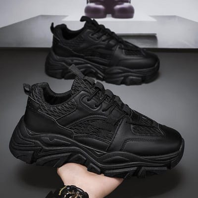 Herenschoenen Lente Mesh Ademend Trendy Veelzijdig Sport Casual Schoenen voor Heren Dikke Zool Verhoogd Daddy Trendy Schoenen voor Heren 43