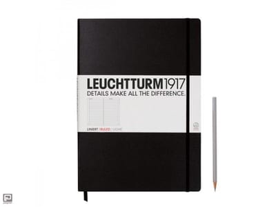 Leuchtturm1917 Notitieboek XL - Master Classic Gelinieerd - Zwart