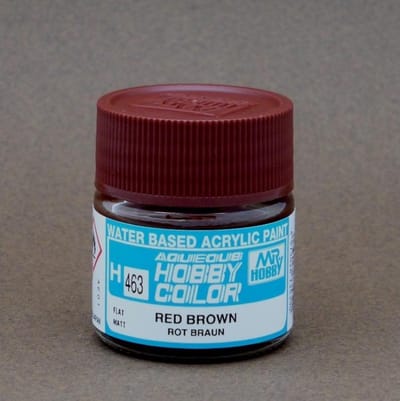 Gunze H-463 - Red Brown - Mr. Hobby Aqueous Modelbouwverf 10ml