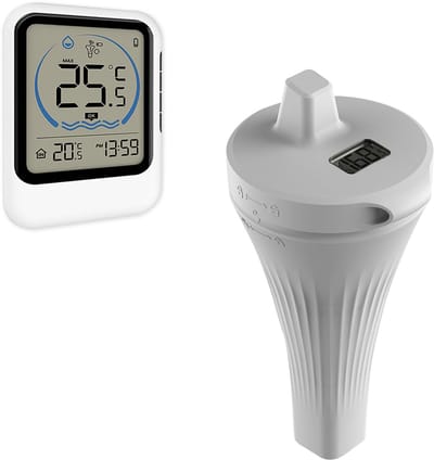 Draadloze Zwembadthermometer met LCD-Display voor Zwembaden, Vijvers en Aquaria
