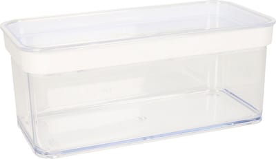 Gondol Plastics Voorraad bakje - transparant - met deksel - 1,1 liter - keuken opslag voorraadbakjes - Voorraadpotten