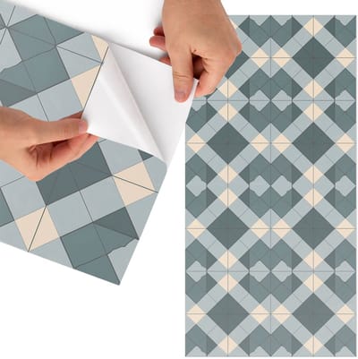 Tulup Meubelfolie - Regelmatige vormen Wrapfolie Keuken - 75x150 cm - Grijs Meubelfolie - Meubelfolie Zelfklevend - Geometrische Meubelfolie - Wrapfolie Keuken - Wanddecoratie - Geometrie