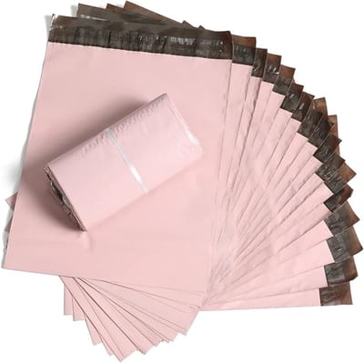 Koerierstas 50 Stuks - Postzakken Enveloppen - Veilig Verzenden - Water- en Scheurbestendig - 45x60cm - Roze