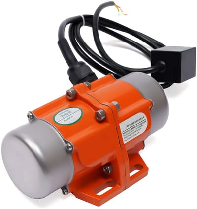 Elektrische Trilmotor - Industriële Vibrator - Mechanische Apparaten - Snelheidsregelaar Inbegrepen - 17 x 11 x 7.5 cm - Oranje