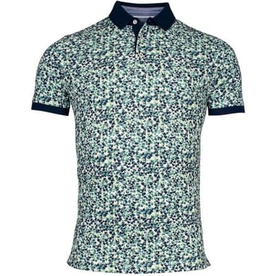 Baileys Polo Piqué Allover Pattern Small Fantasy Rocks Pattern Pastel Groen / male