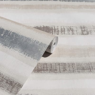 Arthouse Journeys Painted Stripe Chalk Grijs Behang 610603