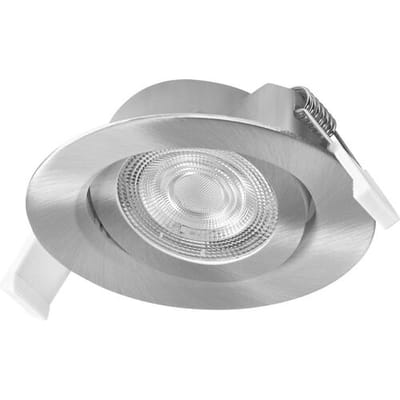 OSRAM Spot Set LED inbouwspot, 4,9W, 2700K, plafondspot 36°, satijnnikkel, aluminium/kunststof, draaibaar, set van 3