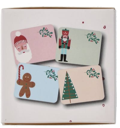 Folat - Naamstickers - Holly Jolly - 50 stuks