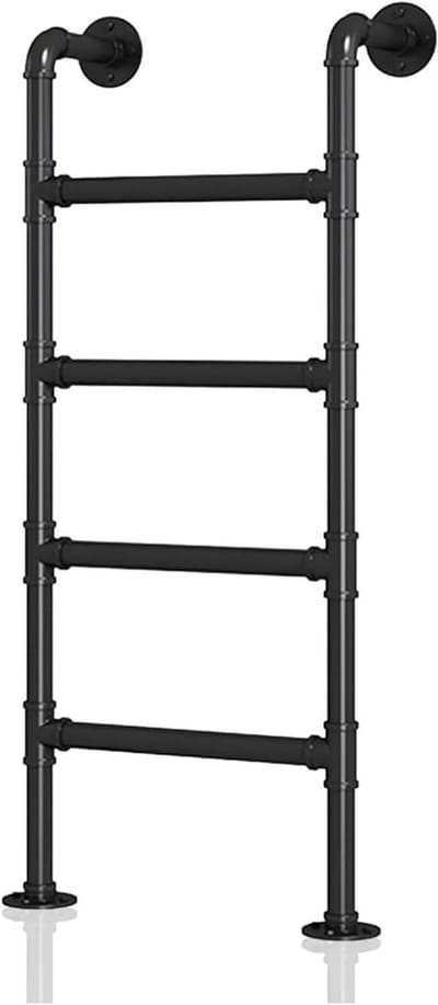 Noodladder - Wandladder uitgang - Veilige toegang creëren - Aanpasbare hoogte - 100-300 cm - Zwart