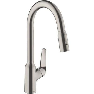 Hansgrohe Focus M42 single lever kitchen mixer 220, pull-out shower, 2jet 71800000