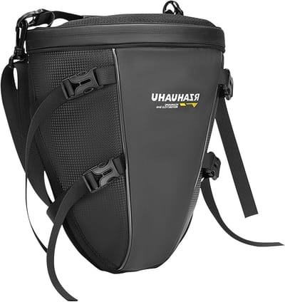 Motorfiets Achertas - Zadeltas Bagage - Motor Rijden - Uitbreidbaar Waterdicht - 10-14 Liter - Zwart