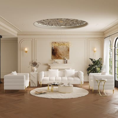 Luxe Hoekbank - Goud - 200x85x68 cm - Arqam
