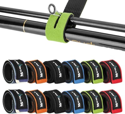 Verstelbare Neopreen Vissershengel Straps, Beschermende Touwen voor Feeder- en Karperhengels, Ideaal voor Transport en Opslag