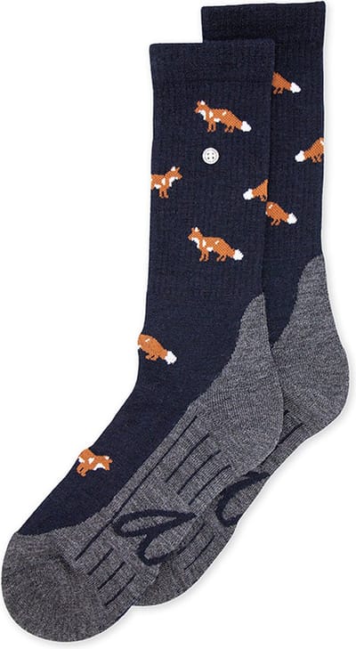 Alfredo Gonzales Wandelsok Wol Foxy AG-SK-HIKE-04 109 Navy/Brown/Grey L(46-48)