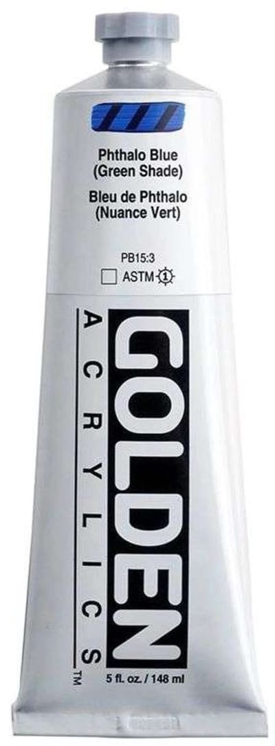 Golden Heavy Body Acrylverf Phthalo Blauw (Groenachtig) 148 ml