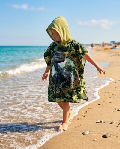 Jurassic World strandhanddoekponcho 60x120 cm