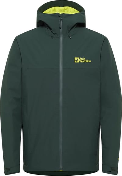 Jack Wolfskin WISPER INS JKT M Heren Outdoorjas - black olive / firefly - Maat L