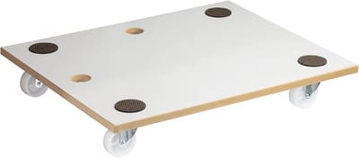 Transportdollykarren voor zware lasten - 59 x 47.5 cm - Laadvermogen 200 kg - Geschikt voor gevoelige vloeren