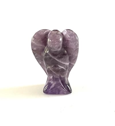 Amethist engel - edelsteen - paars - 3 x 2 x 1 cm