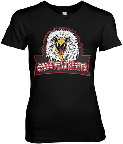 Cobra Kai Eagle Fang Karate Girly Tee dames-T-shirt zwart