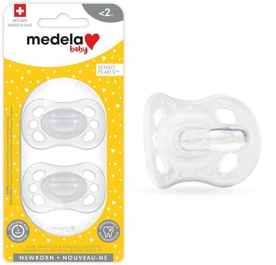 Medela Newborn Speen 0-2 Mnd (2 Stuks) met Sterilisatiebox - BPA-Vrij