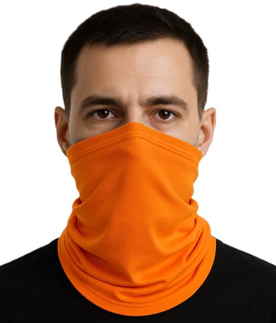Multiuse Bandana En Col Sjaal in 1 I Hoofdband I Nekwarmer I Gezichtsmasker I Motormuts I Skiën I Snowboarden I Motorrijden I Oranje
