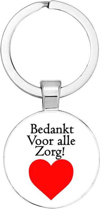 Akyol - Bedankt voor alle zorg Sleutelhanger - bedankt - iemand die liefde wilt geven aan iemand - bedankt voor alles - liefde - cadeautje - bedankje - kado - gift - verrassingcadeau - 2,5 x 2,5 CM