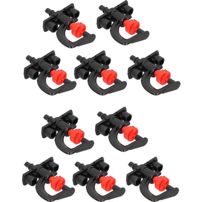 10 Set Refractiesproeier Type G Micro Roterende Sproeier Besproeiingssproeier voor Kas black