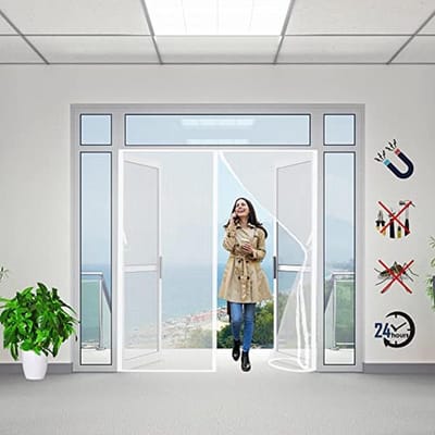 Magneet hordeur 185x220 cm voor schuifdeuren en tuindeuren – Effectieve muggenbescherming en ventilatie