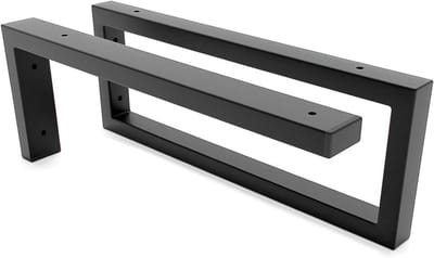 Wastafelhouder Set - Wandconsole Onderbouw - Badkamer Renoveren - Zijdematte Poedercoating - 30 cm - Zwart