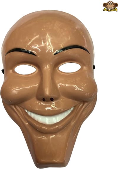 Partychimp Gezichtsmasker Purge Halloween Masker Voor Bij Halloween Kostuum Volwassenen Carnavalskleding Heren Carnavalskleding Dames Carnaval Accessoires Carnaval - PVC - Beige