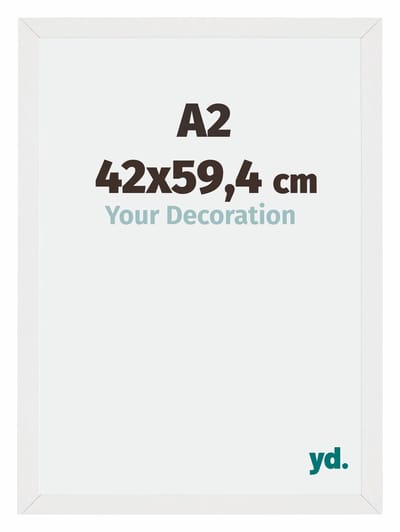 Your Decoration - Fotolijst A2 42x59,4 cm - MDF - Wit Hoogglans - Mura