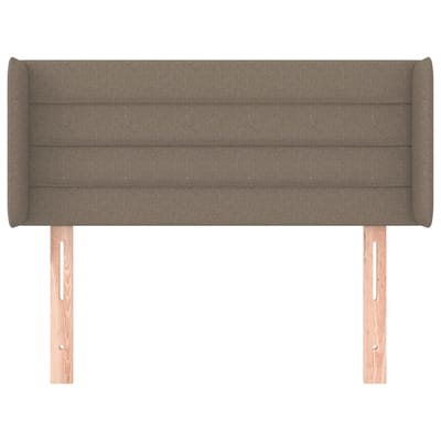 vidaXL - Hoofdbord - met - randen - 83x16x78/88 - cm - stof - taupe