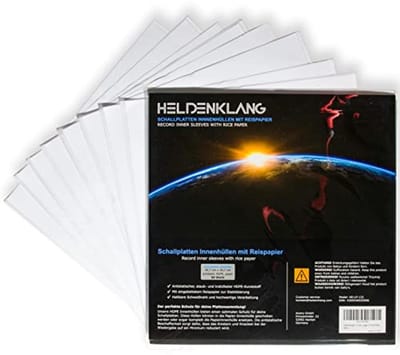 Grammofoonplaten binnenhoezen - meerlaagse LP-bescherming met rijstpapier - antistatische vinyl beschermhoezen