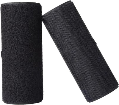 Klittenband Set - Naai Tape - Kleding Repareren - Herbruikbaar Nylon - 1 Meter - Zwart